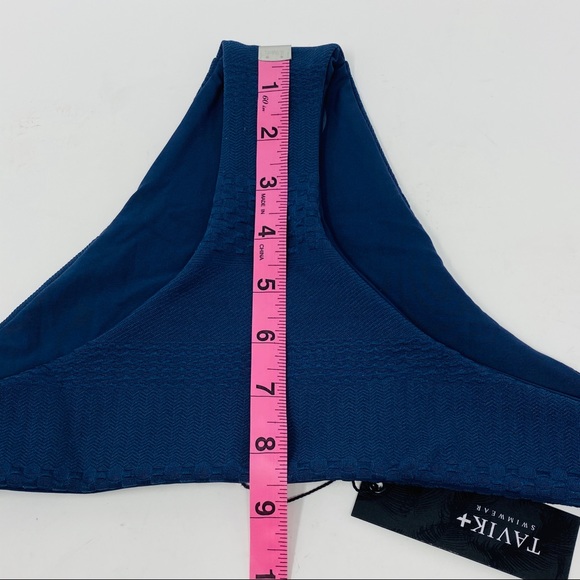 TAVIK Ali Textured Navy Blue Bikini Bottom Large - Picture 16 of 16